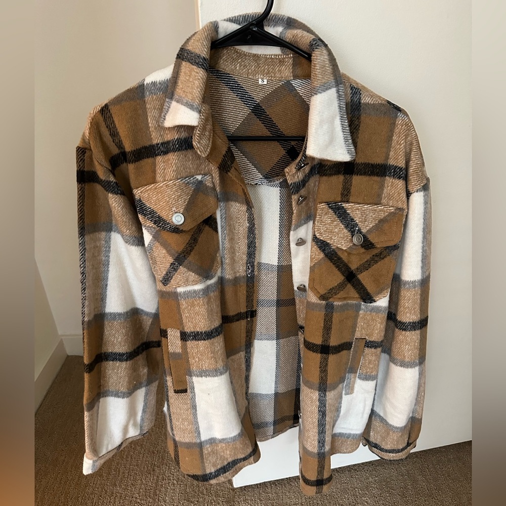 Plaid Shacket size small